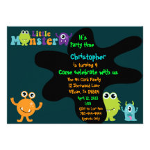 Pequeña invitación de la fiesta de cumpleaños del 