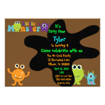 Pequeña invitación de la fiesta de cumpleaños del 