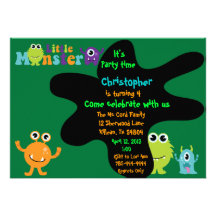 Pequeña invitación de la fiesta de cumpleaños del 