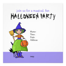 Pequeña invitación del fiesta de Halloween de la b
