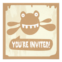 Pequeña invitación del monstruo - MORENO