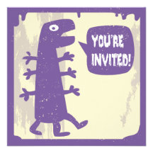 Pequeña invitación del monstruo - PÚRPURA