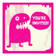 Pequeña invitación del monstruo - ROSA