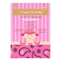 Pequeña invitación occidental de la fiesta de bien