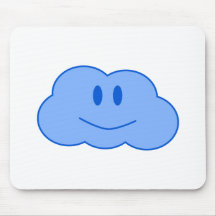 Pequeña nube feliz alfombrilla de ratón