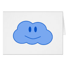 Pequeña nube feliz felicitación