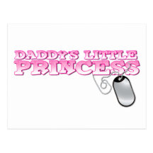 Pequeña princesa de los papás postal