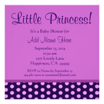 Pequeña princesa fiesta de bienvenida al bebé V2 d Anuncio
