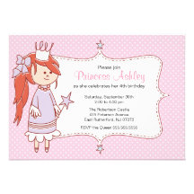 Pequeña princesa Invitation - rosa Invitaciones Personalizada