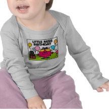 Pequeña Srta. Birthday Scene Camisetas