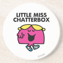 Pequeña Srta. Chatterbox Classic 1 Posavasos Para Bebidas