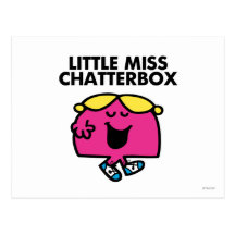 Pequeña Srta. Chatterbox Classic 1 Tarjeta Postal