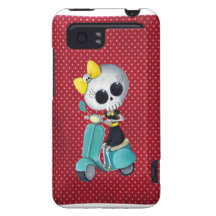 Pequeña Srta. Death en la vespa HTC Vivid Carcasa