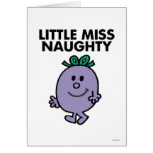 Pequeña Srta. Naughty Classic 1 Felicitación