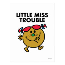 Pequeña Srta. Trouble Classic 2 Postal