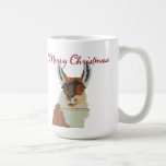 Pequeña taza de la llama de las Felices Navidad tazas