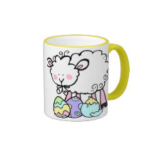 Pequeña taza de Pascua del cordero