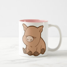 Pequeña taza del cerdo