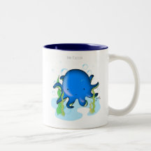 Pequeña taza del pulpo