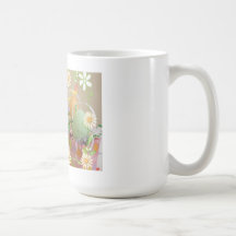 Pequeña taza linda de los polluelos