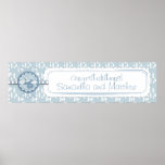 Pequeña una bandera de la fiesta de bienvenida al  poster