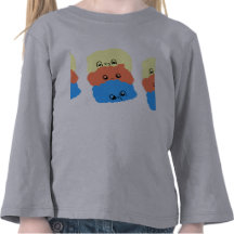 Pequeñas criaturas divertidas. Manga larga del niñ Camiseta