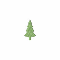 Pequeño árbol de pino camisetas bordadas