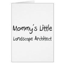 Pequeño arquitecto paisajista de Mommys Tarjetón