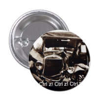 pequeño botón con humor del choque de coche pins