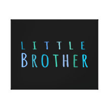 Pequeño Brother en azul Lona Estirada Galerías