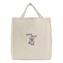 ¡Pequeño búho lindo, PITIDO! ¡, PITIDO! Bolsas Bordadas