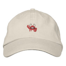 pequeño cangrejo lindo gorra de beisbol