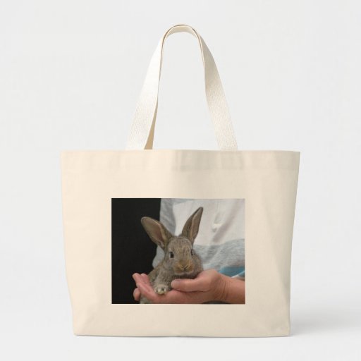 pequeño conejo dulce bolsa lienzo