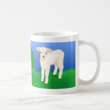 Pequeño cordero taza