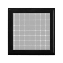 Pequeño cuadrado de dos bandas - Gray2 Caja De Regalo