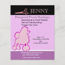 Pequeño cuidado de día del perrito de la perrera d flyer personalizado