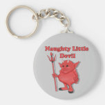 Pequeño diablo travieso llaveros personalizados