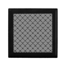 Pequeño diamante de dos bandas - negro en gris cajas de regalo