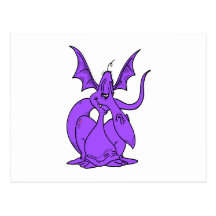 Pequeño dragón astuto tarjetas postales