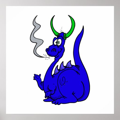 Pequeño dragón gordo impresiones