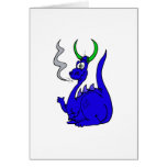 Pequeño dragón gordo tarjeton