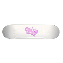 Pequeño dragón púrpura lindo patinetas personalizadas