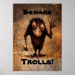 Pequeño duende divertido poster