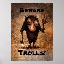 Pequeño duende divertido poster