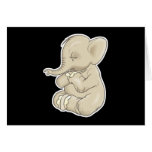 pequeño elefante triste tarjeton