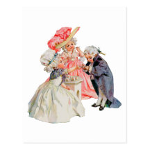 Pequeño fiesta del té de Martha Washington Postal