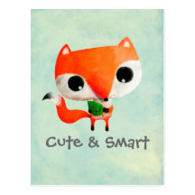 Pequeño Fox lindo Postales