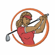Pequeño golfista de sexo femenino