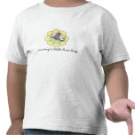 Pequeño insecto rosado lindo del amor de la abeja camisetas