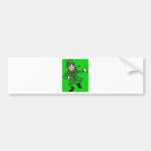 Pequeño Leprechaun Pegatina De Parachoque